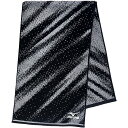 林(Hayashi) スポーツタオル 約34×110cm ミズノ ブラック SM485730
