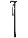 ストリックスデザイン 杖 踏ん張りつえ先 ステッキ 抗菌 約75~95cm(使用時全長) 杖先19mm 黒 一本杖 9段階調節 滑り止め SGマーク 介護 SB...