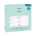 aden + anais エイデンアンドアネイ おくるみ マップスター 2枚セット 120×120cm オーガニックコットン スワドル SWADABASWO20007