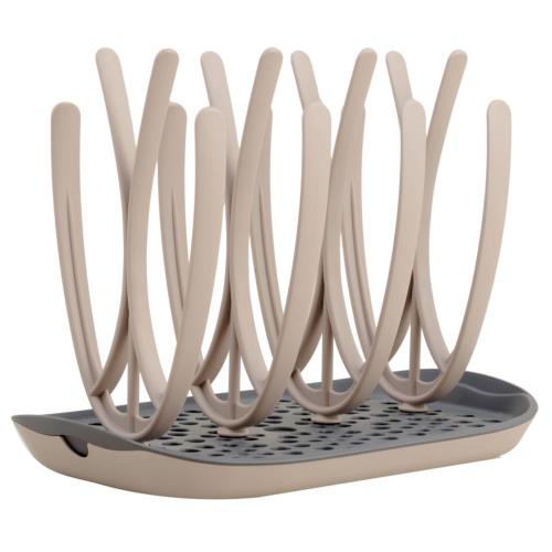 正規品 MOTHER-K（マザーケイ） 哺乳瓶スタンド 乾燥ラック ボトルスタンド 約20×22×33cm 哺乳瓶 マグ おしゃぶり 8本同時乾燥 ベージュ ネイビー 102790