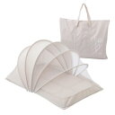 nishikawa西川 ミッフィー コンパクトベッド 90X60X47cm 洗える敷き布団 ベビー お昼寝 折り畳み 持ち運び可能 専用バック付き ジャバラ式 DB4641 ベージュ WF54102000