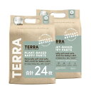 TERRA(テラ) おむつ 24枚(12枚×2パック) 超吸収 肌に優しい オムツ 夜用 お出かけ 敏感肌 さらさら 通気性 おむつはずれ期 パンツ (16kg...