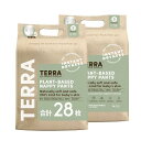 TERRA(テラ) おむつ 28枚(14枚×2パック) 超吸収 肌に優しい オムツ 夜用 お出かけ 敏感肌 さらさら 通気性 たっち・ひとり歩き期 パンツ (1...