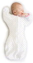 スワドルデザインズ (SwaddleDesigns) スワドルサック タイニートライアングル シマ― 安眠サポート 引っ掻き防止 モロー反射防止 七分丈 コットン 0-3か月 ピンク日本正規品 SD-749PーS