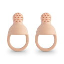 mushie(ムシエ) フードフィーダー 離乳食 おしゃぶり型 食器 ベビー 赤ちゃん フルーツ キャップ付き 新生児 便利グッズ 北欧 ムシエ mushie Food Feeder Blush