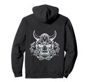 Samurai Warrior Mask, Hannya Oni Mask/ Japan Anime パーカー