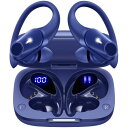 イヤホン bluetooth 耳掛け式イヤホン ワイヤレスイヤホン bluetooth イヤホン 最大40時間再生 ブルートゥースイヤホン Hi-Fi音質 AAC対応 LEDディスプレイ 物理ボタン誤操作なし 落ちないイヤホン 快適装着感 ランニング イヤホン IPX7防水 スポーツ イヤホン 片耳/両耳モー