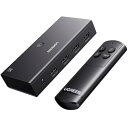 UGREEN HDMI切り替え器 3入力1出力 4K@60Hz, HDMiセレクター リモコン付き HDR10+ CEC HDCP2.2対応 HDMI切替器 Switch/PS5/4/3 Xbox TV Fire Stick Blu-Ray Playerなど対応 手動 切り替え