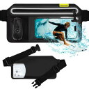 Handodo スマホ 防水ケース IPX8完全防水 ウエストポーチ タッチ可能 指紋認証/顔認証対応 水中撮影 高透過率 長さ調整可能 iPhone/Android 7.0インチ以下全機種対応 海 プール 釣り 山登り お風呂 ハイキング アウトドアに活躍できる