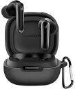 LAYJOY Anker Soundcore P40i 用 ケース カバー シリコーンケース Anker Soundcore P40i 保護カバー 装着充電可能 全面保護 落下防止 キズ防止 耐衝撃 防塵 防水 軽量 収納 カラビナ付き (ブラック)