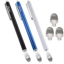 aibow タッチペン スタイラスペン iPad iPhone スマホ Android タブレット Switch 対応 3本+ペン先3個 8mm