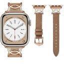 Youmai コンパチブル Apple Watch バンド 本革 レディース Apple watch Ultra2/Ultra/ Series10/9/ 8/7...