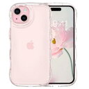GUAGUA iPhone15 ケース クリア ウェーブ いphone 15 うねうね 透明 ケース TPU 可愛い 韓国 人気 バンパー スマホケース 15 ...