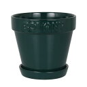ダルトン(Dulton) ボタニー ポット 6 グリーン エンボスロゴとアースカラーで彩る植木鉢 BOTANY 6号 高さ16.5cm 直径18cm G21-0395L/GR
