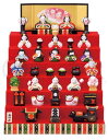 薬師窯(yakushigama) 桃の節句 ひな人形 錦彩 花かざり 雛(七段飾り)