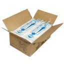 業務用 カサ袋 半透明 厚み0.012mm 5000枚 (100枚x50冊) U-11 ひも付き ミシン目入り 使い捨て ポリ袋 (パッケージ入り) 大容量 まとめ買い ケース販売