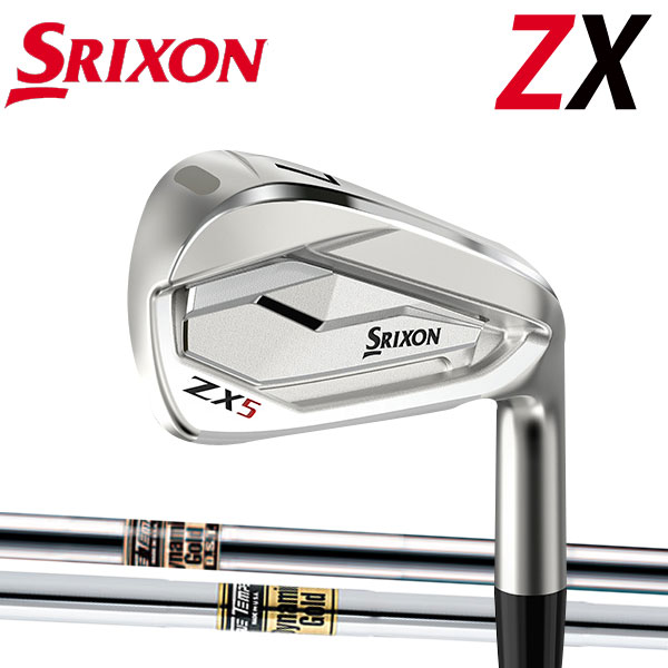 スリクソン NEW ZXシリーズZX5 アイアン [ダイナミックゴールドシリーズ] スチールシャフト 6本セット(#5〜PW) DG/DG DST ダンロップ　DUNLOP SRIXON IRON ゼットエックス ファイブ