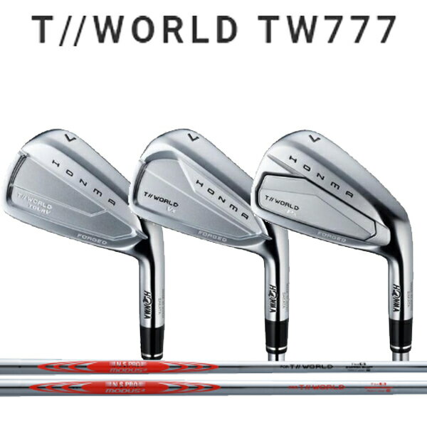 Rakuten - ホンマゴルフ TW777 アイアン777ツアーV / 777Vx / 777Px 5本セット(#6〜#10) [本間オリジナル NSプロ モーダス] MODUS モーダスツアーワールド ブラック/レッドスチールシャフトHONMA ツアーワールド 777TourV/Px/Vx本間ゴルフ