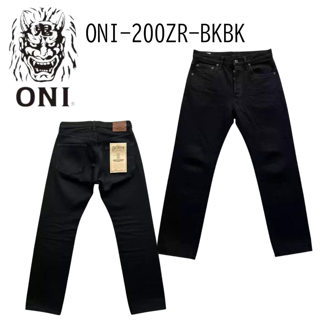 Rakuten - 鬼デニム ONI DENIM 20ozワイドストレートジーンズ 【200ZR-BKBK】 日本製 リラックスストレート 【送料無料】 アメカジ アパレル ワンウォッシュ