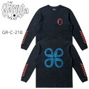 GERUGA ゲルガ 5.6オンス コーマ天竺 Tシャツ 丸胴編み長袖Tシャツ 耐久性 日本製 国産 【送料無料】アパレル アメカジ GR-C-210 ブラック