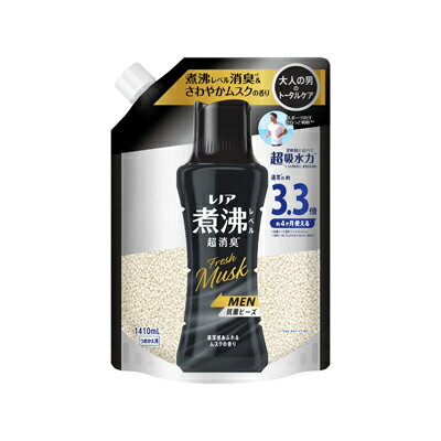 レノア　煮沸レベル　超消臭　抗菌ビーズ　MEN　清潔感あふれるムスク　詰換用　1410ml　4987176301208
