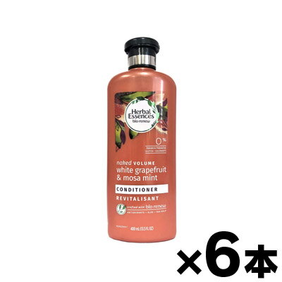 【送料無料！】ハーバルエッセンス ビオリニュー コンディショナー ホワイトグレープフルーツ&ミント 400ml×6本 0190679000125*6