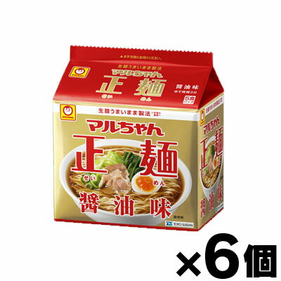 マルちゃん正麺 醤油味 5食パック×6個 4901990513043*6 マルちゃん正麺 醤油味 5食パック×6個 4901990513043*6