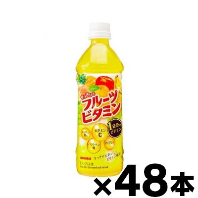 【送料無料】 サンガリア すっきりとフルーツビタミン500ml×48本 【※お取り寄せ品】 【6510】※他商品同時注文同梱不可　4902179022745*48