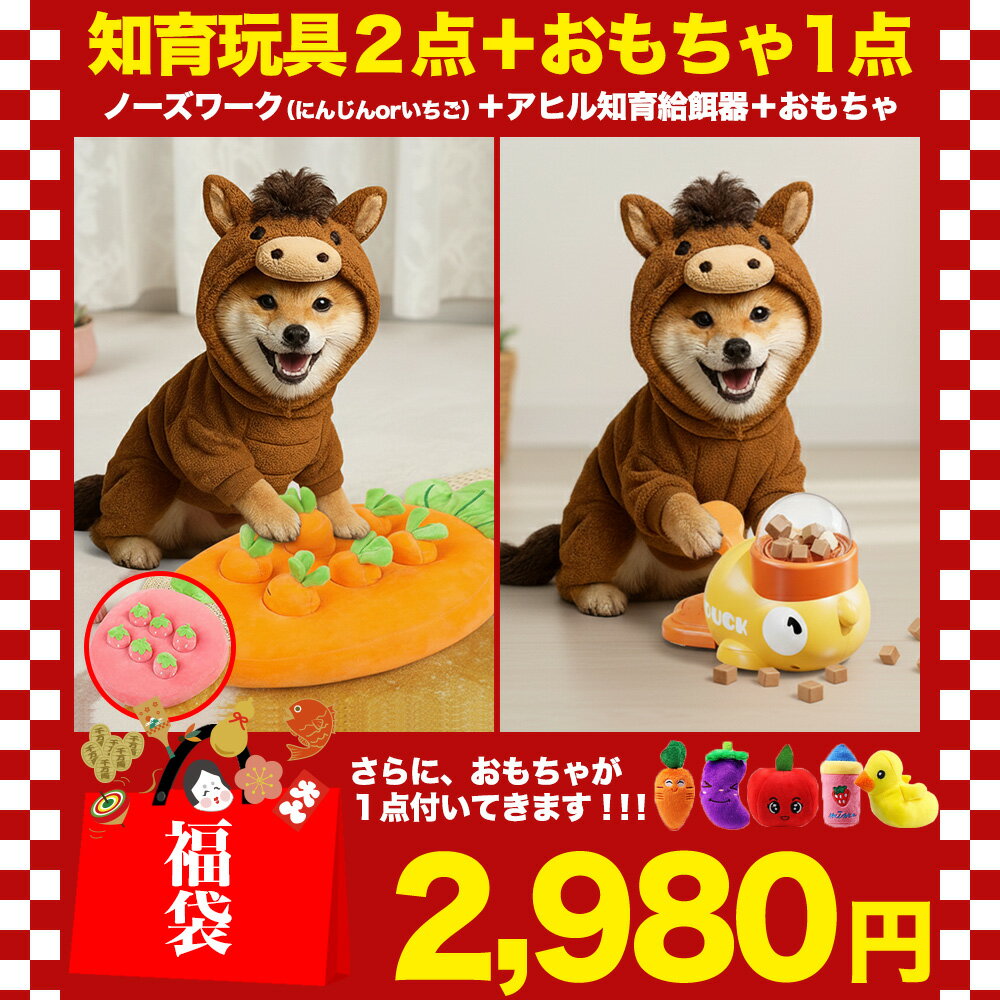 ＼年末年始限定！2025年-2026年福袋／ 数量限定 知育玩具 知育おもちゃ ノーズワーク トイ 給餌器 エサ..