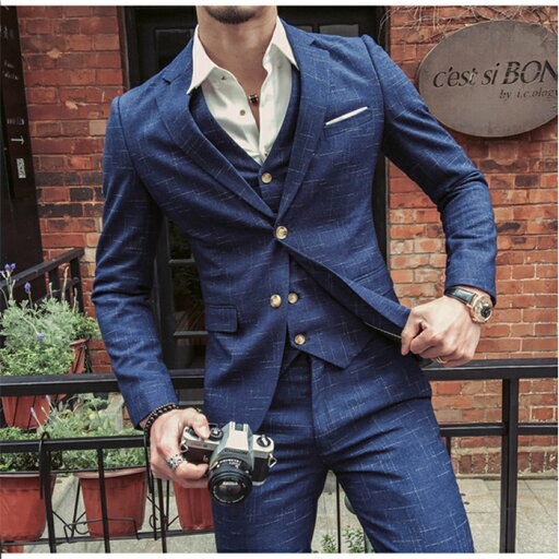 【送料無料】スーツ メンズ カジュアルスーツ おしゃれスーツ スリムスーツ セットアップ ビジネス 結婚式 パーティー 二次会 お洒落 小さいサイズ 大きいサイズ S-5XL 大人っぽい ネイビー ブラック グレー 通勤 就職 成人式 卒業式 会社