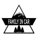 ファミリーインカー カッティング ステッカー FAMILY IN CAR 子供 セーフティー 録画中 カーステッカー シンプル 防水 車