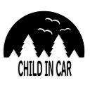 チャイルドインカー カッティング ステッカー CHILD IN CAR 子供 セーフティー 録画中 カーステッカー シンプル 防水 車