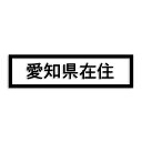 愛知県 カッティング ステッカー シール 県外ナンバー 在住 イタズラ防止 防水 車