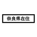 奈良県 カッティング ステッカー シール 県外ナンバー 在住 イタズラ防止 防水 車