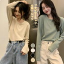 プライマーシャツ トップス オフネック Tシャツ レディースファッション レディーストップス ゆったり 無地 通勤/日常/通学 春秋冬 長袖 着痩せ オシャレ ...