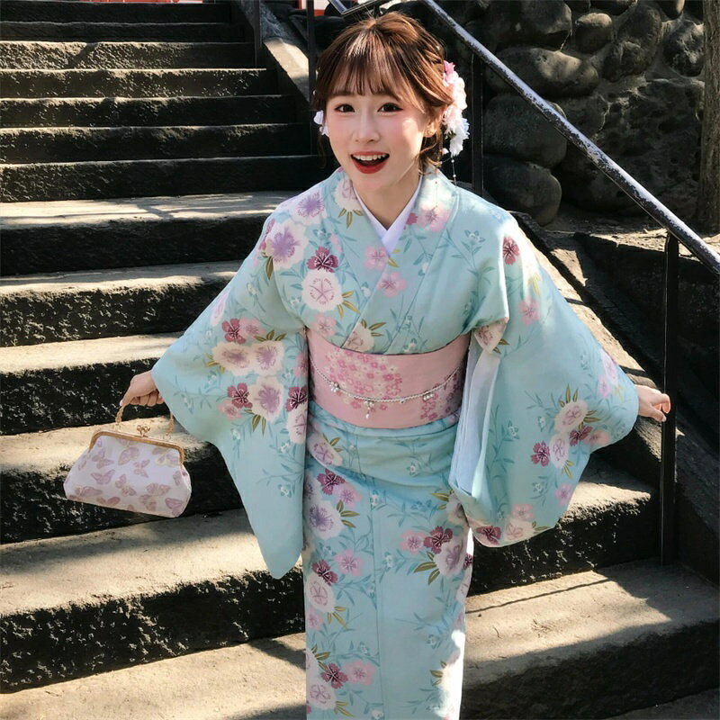 Rakuten - 花火大会 浴衣 レディース 浴衣 女性用 浴衣 ドレス 花火大会 トレンド浴衣 カワイイ 浴衣 可愛い 薄手 トレンド 花火大会 デート 盆踊り お祭り 女の子 ギフト　プレゼント 安い 安 特価 花柄 おそろい 撮影 旅行 彼女 デート 旅行 観光 写真撮影 和装体験