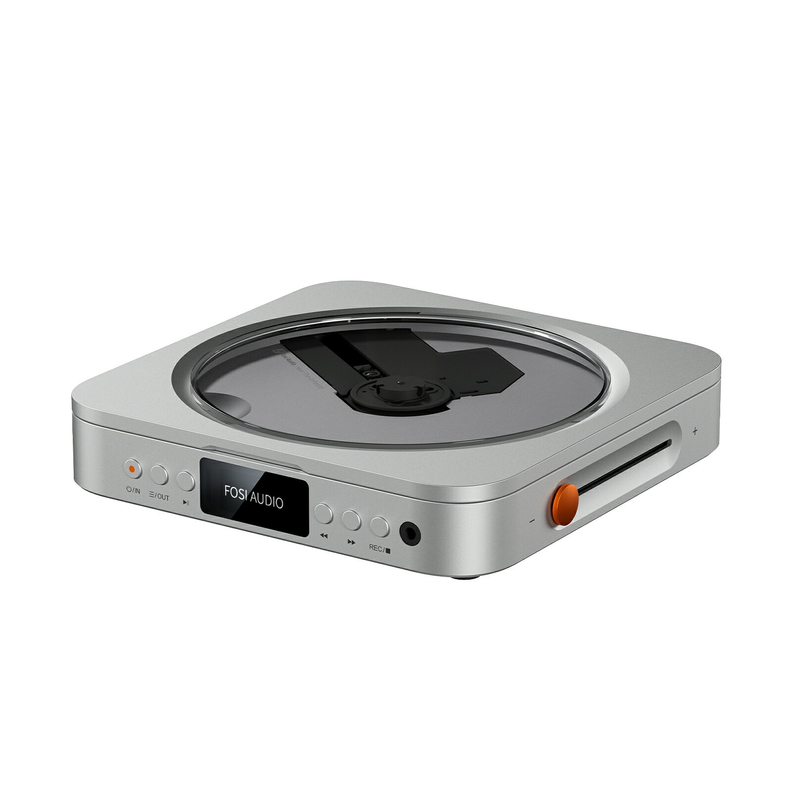 Fosi Audio Merak CDプレーヤー 卓上CDプレーヤー 小型 Hi-Fi DAC内蔵 ヘッドホンアンプ搭載 USB再生 USB録音 CD-R CD-RW対応 ギャップレス再生 光デジタル 同軸 アナログ出力 MP3 FLAC対応 リモコン付き 高音質
