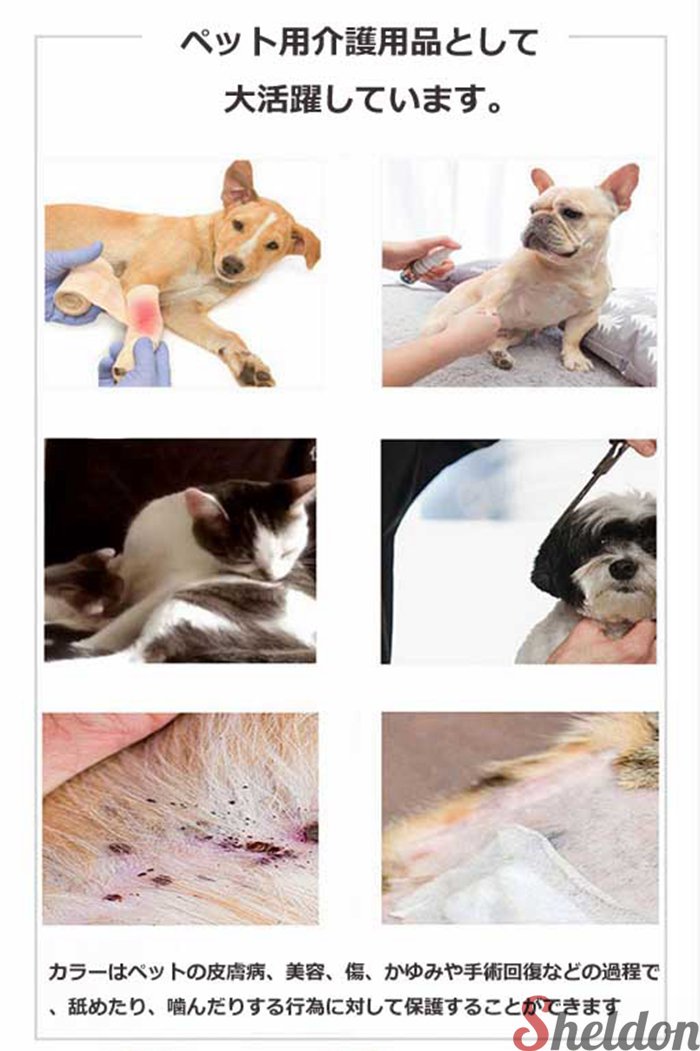 エリザベスカラー ソフト 大きいサイズ 犬用 猫用 介護 超軽量 傷口保護 傷舐め防...