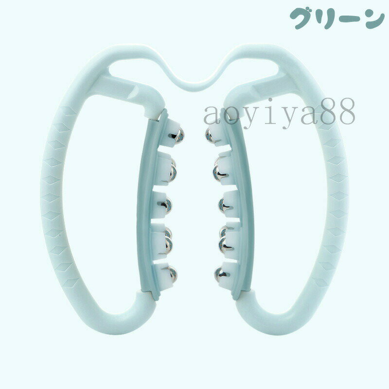 Glowcart楽天市場店のマッサージローラー 美脚 磁石ボール フォームローラー 筋膜ローラー 手持ち挟む式 コロコロ ダイエット 疲れ解消 リラックス フィットネス ダイエットグッズ｜アングル2