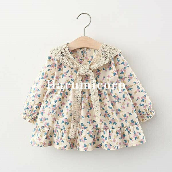 【クーポンで1,623円】ワンピース キッズ 春秋 女の子 73～110cm ベビー服 長袖ワンピース 子供服 花柄ワンピース 結婚式 子ども服 新生児 赤ちゃん おしゃれ かわいい 七五三 入学 入園 保育園 幼稚園 誕生日 出産お祝い プレゼント お姫様 1歳 2歳 3歳