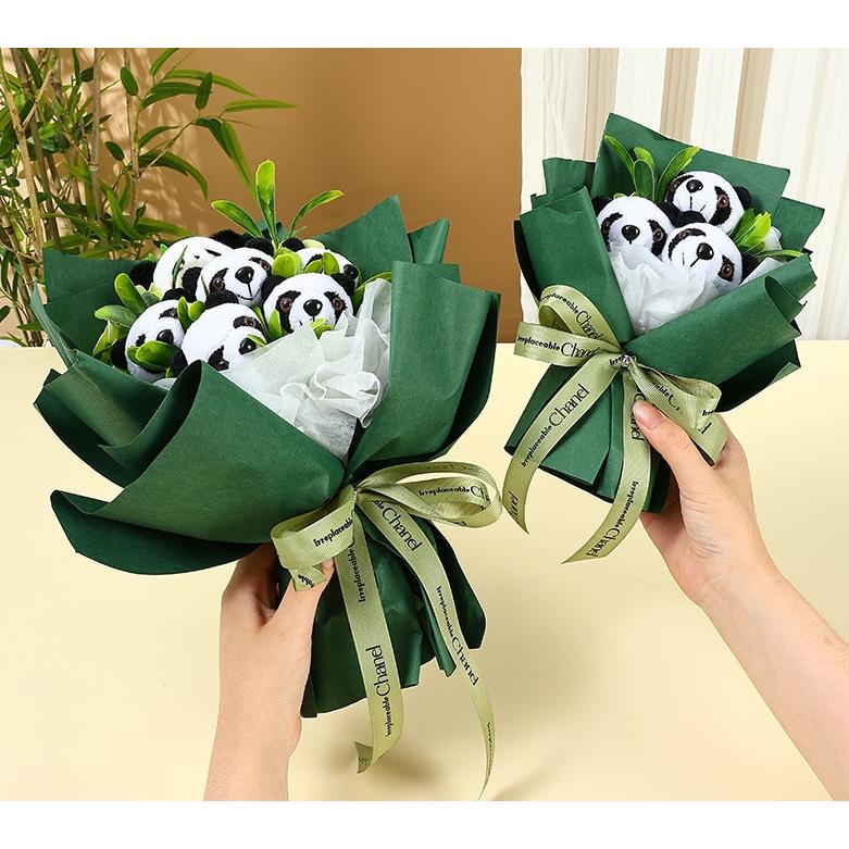 Orchid - 永生花 ソープフラワー ギフト　パンダ 枯れない花 造花 パンダ入り 花束 プレゼントバラ バレンタイン 母の日 お祝い 誕生日 結婚記念日 卒業式 父の日