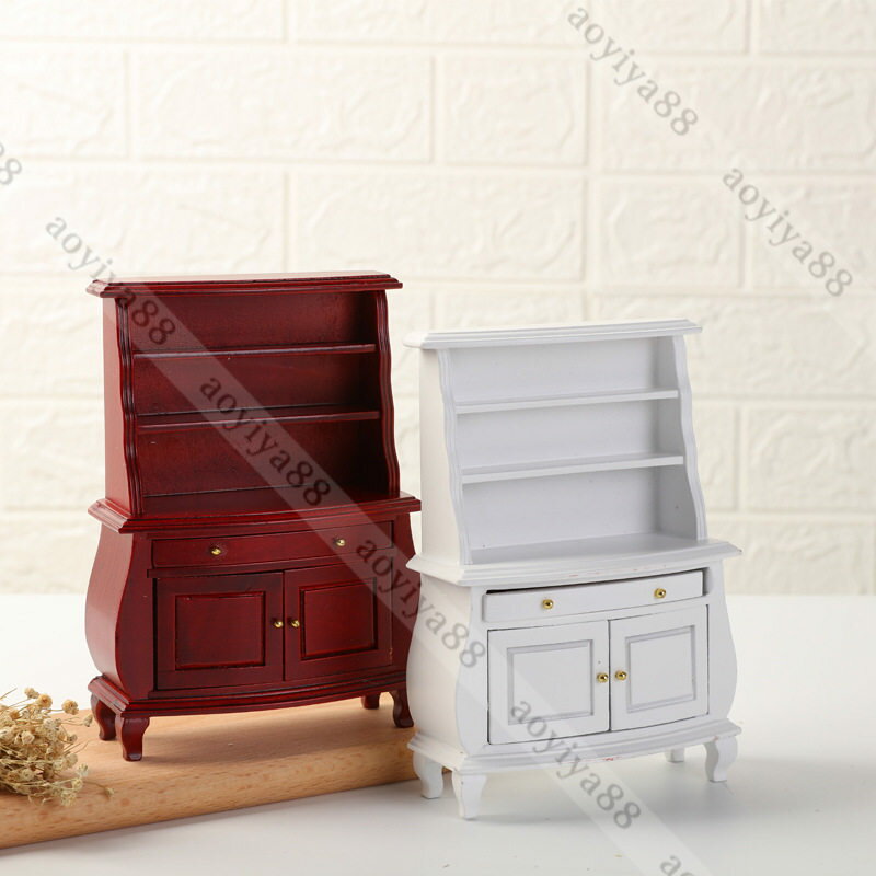 ロッカーミニ 1/12 ミニチュア 高級感 dollhosue ミニ家具 木製 樺の木 ドール用 エレガント 北欧風 棚 おしゃれ 人形用