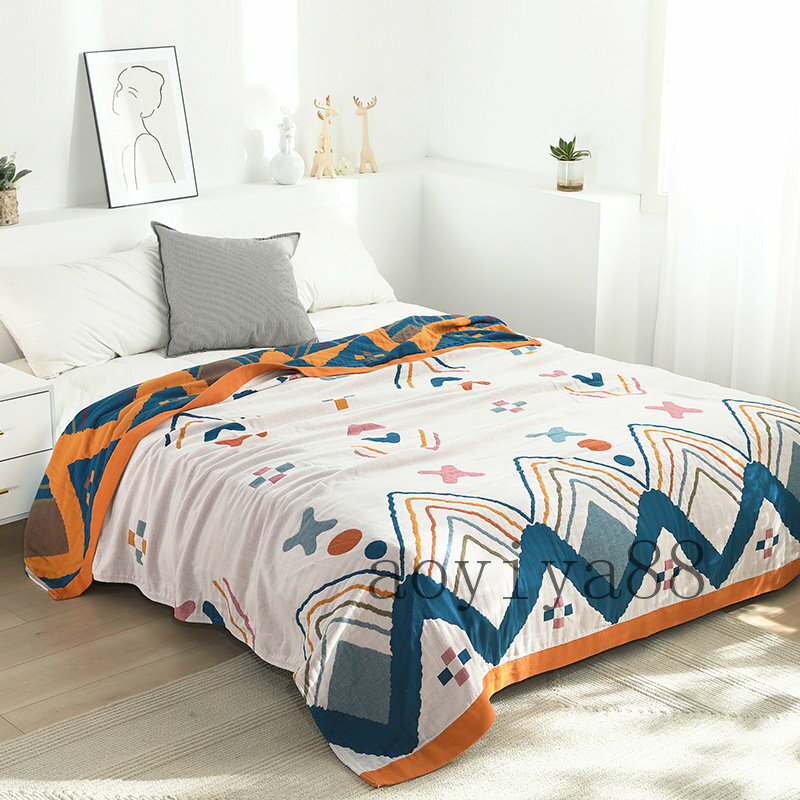 毛布 タオルケット ブランケット 5層ガーゼ 睡眠の質を変える ダブル シングル コ...