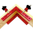 コーナークランプ L形直角定規 90℃ 万能クランプ 直角クランプ 160x160mm 指物 額縁 DIY 木材 固定 接着 木工用 締め付けツール アルミ合金...