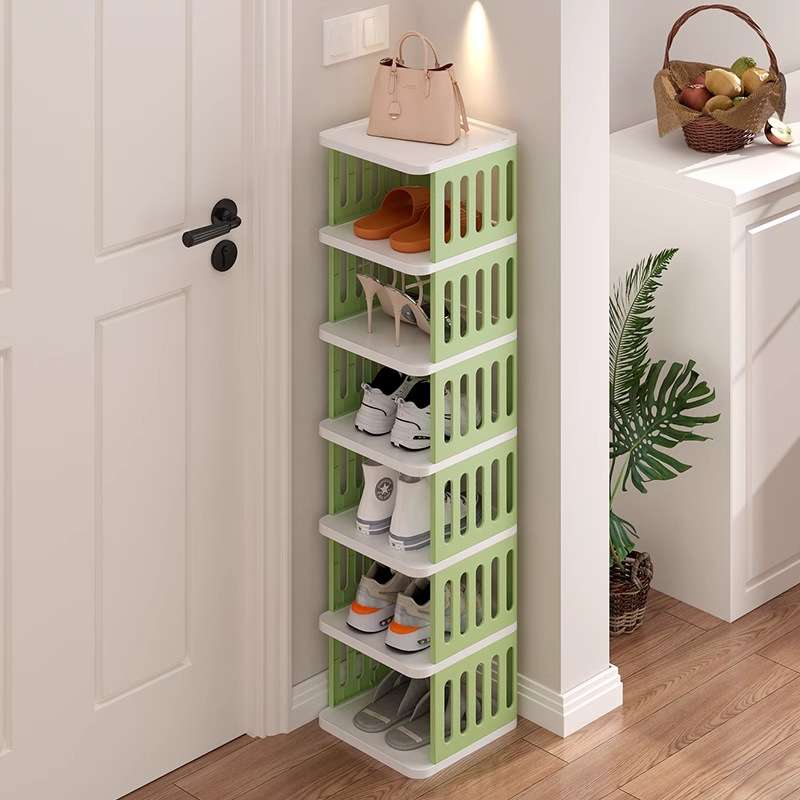 靴棚家庭用入り口多層簡易靴箱賃貸小狭い靴収納棚室内省スペース靴棚...