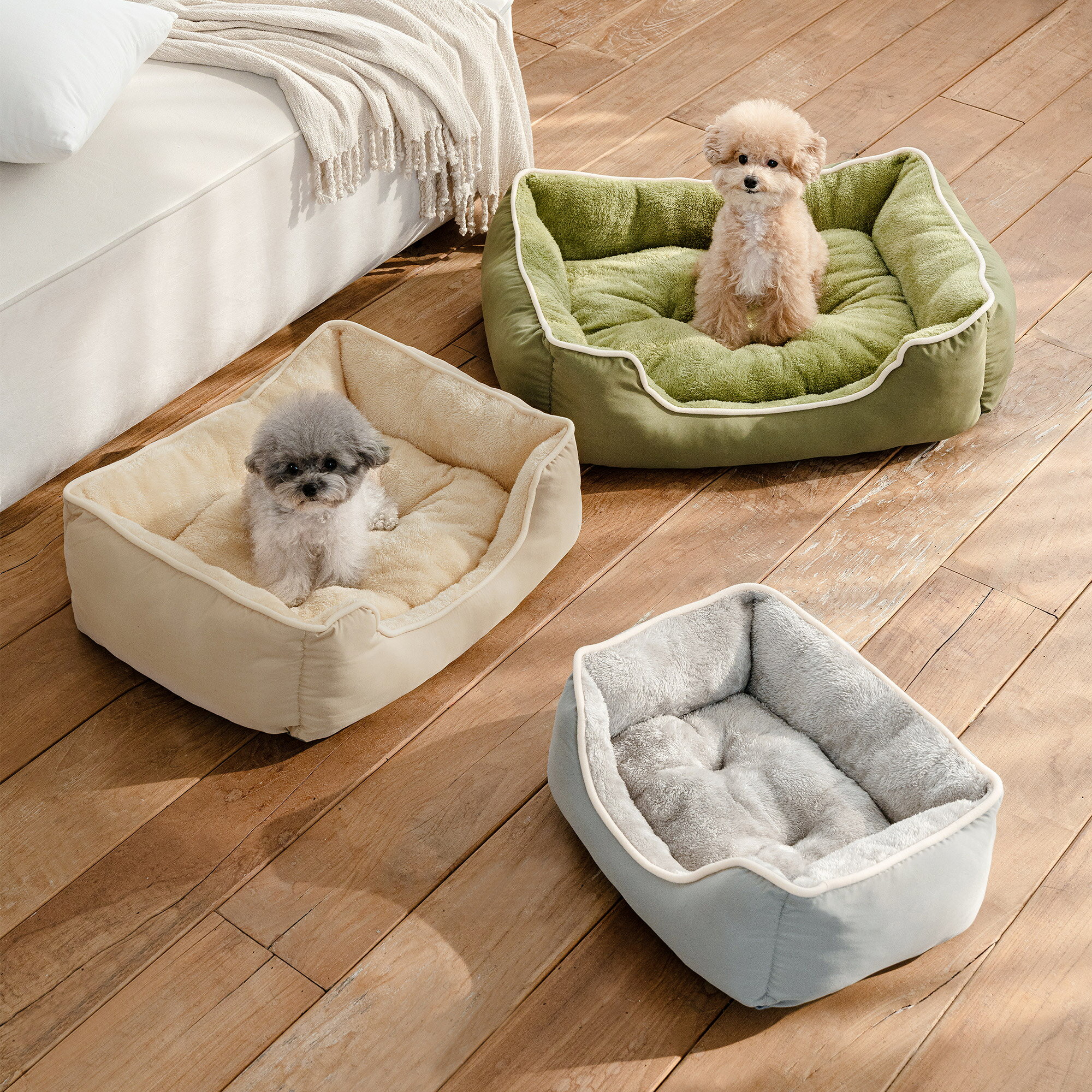 [S-L] 犬クッション ハグミーペットクッション 3色展開 ペットベッド 犬用ベッド 猫用 ペットソファ ペット用品 ペット用 グッズ ペットクッション 猫ベッド 犬ベッド 犬 猫 ねこ あったか