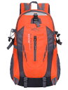 オレンジ色 バックパック 登山 リュック ハイキングバッグ リュックサック アウトドア 大容量 収納性 防水 防災 軽量 高通気性 多機能 男女兼用 旅行用 スポーツ キャンプ(4)