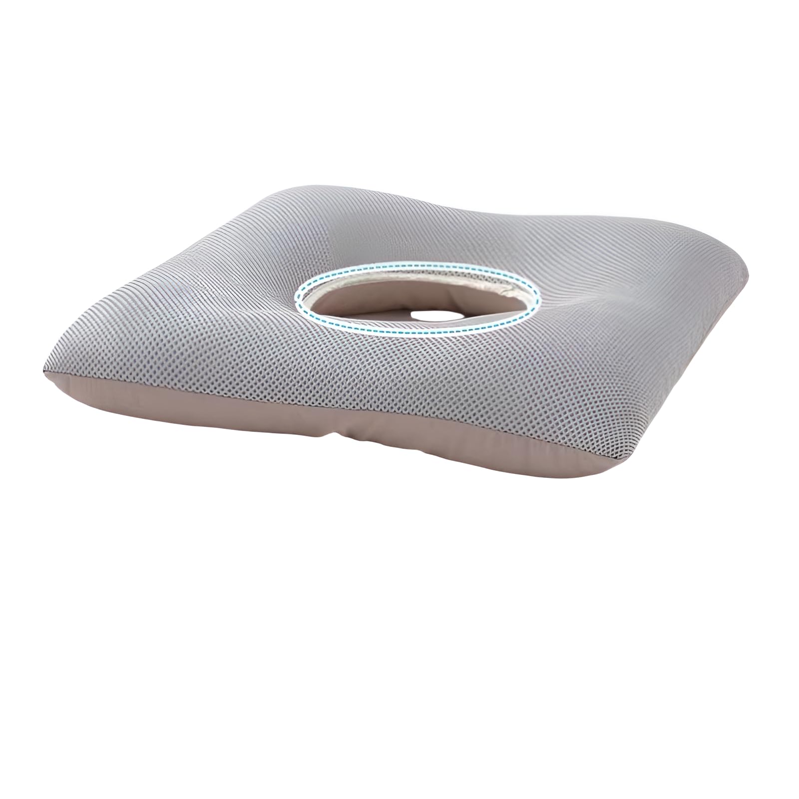 介護用枕 床ずれ防止マット 37375cm100%綿生地+PV中空ホース+3D防蜂ネット空気層床ずれ防止クッション ..
