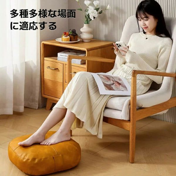 リビング座布団 クッション 座布団 コンパクト 軽量 来客 落ち着き 大人 ゆったり 快適 おしゃれ ウレタン 角型 厚み 椅子用 レザー 合皮 リビングクッション フロアクッション シンプル モダン 北欧 西海