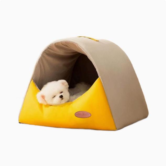 SmalSize L - ペットベッド 犬 ベッド 猫 ペット ドームハウス ドーム型 ペットテント 冬 暖かい ペットハウス 寒さ対策 ペット用寝袋 保温防寒 洗える 滑り止め 快適 柔らかい半密閉式暖かいもこもこ あったか ペット用品 猫用 小型犬用